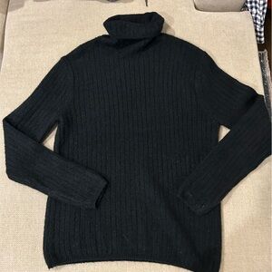 Topman Midnight Black Turtleneck Sweater